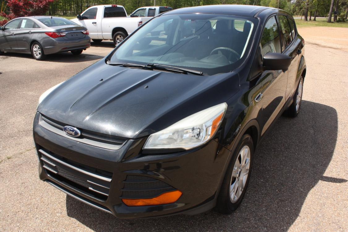2014 Tuxedo Black Metallic Ford Escape S FWD (1FMCU0F74EU) with an 2.5L L4 DOHC 16V engine, 6-Speed Automatic transmission, located at 401 First NE, Bearden, AR, 71720, (870) 687-3414, 33.726528, -92.611519 - Photo #0