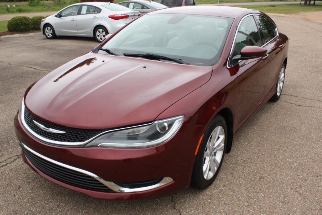 2016 Velvet Red Pearl Tricoat /cream Chrysler 200 Limited (1C3CCCAB1GN) with an 2.4L L4 DOHC 16V engine, 9A transmission, located at 401 First NE, Bearden, AR, 71720, (870) 687-3414, 33.726528, -92.611519 - Photo #0
