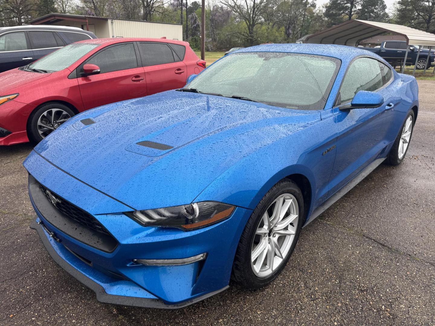 2019 /Charcoal Ford Mustang EcoBoost Coupe (1FA6P8TH6K5) with an 2.3L L4 DOHC 16V engine, 6-speed manual transmission, located at 401 First NE, Bearden, AR, 71720, (870) 687-3414, 33.726528, -92.611519 - Photo#0