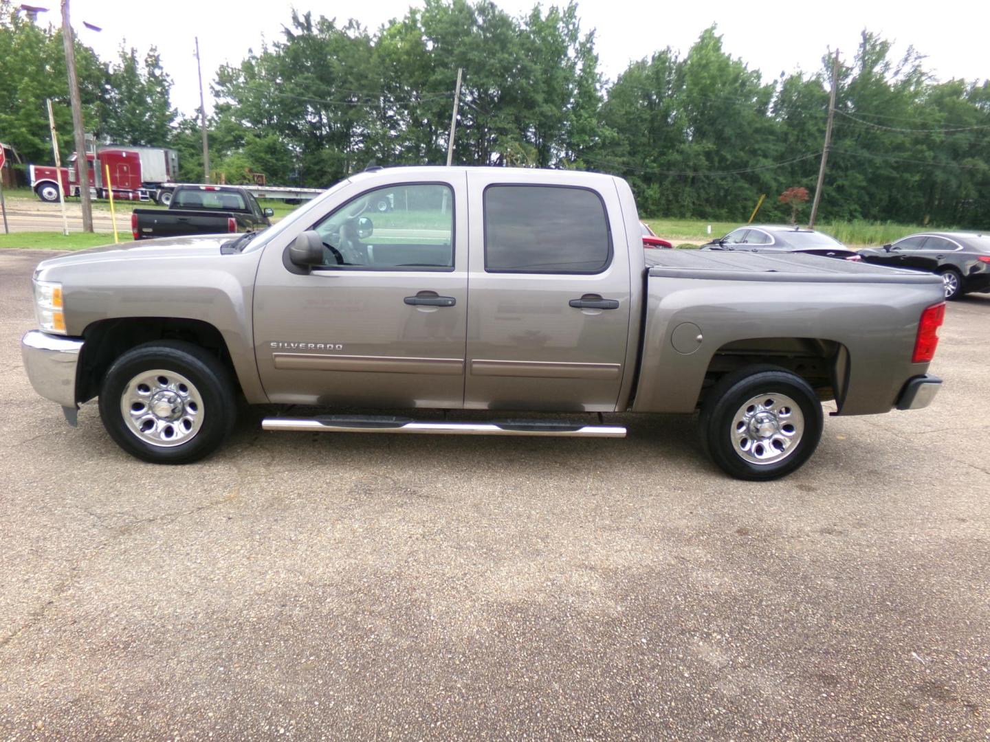 2013 Magna Steel Metallic /Gray Chevrolet Silverado 1500 LS Crew Cab Short Box 2WD (3GCPCREA9DG) with an 4.8L V8 OHV 16V engine, 6-Speed Automatic transmission, located at 401 First NE, Bearden, AR, 71720, (870) 687-3414, 33.726528, -92.611519 - Photo#2