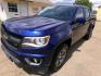 2016 Laser Blue Metallic /Black Chevrolet Colorado Z71 Crew Cab 4WD Long Box (1GCGTDE38G1) with an 3.6L V6 DOHC 24V GAS engine, 6A transmission, located at 401 First NE, Bearden, AR, 71720, (870) 687-3414, 33.726528, -92.611519 - Photo#0