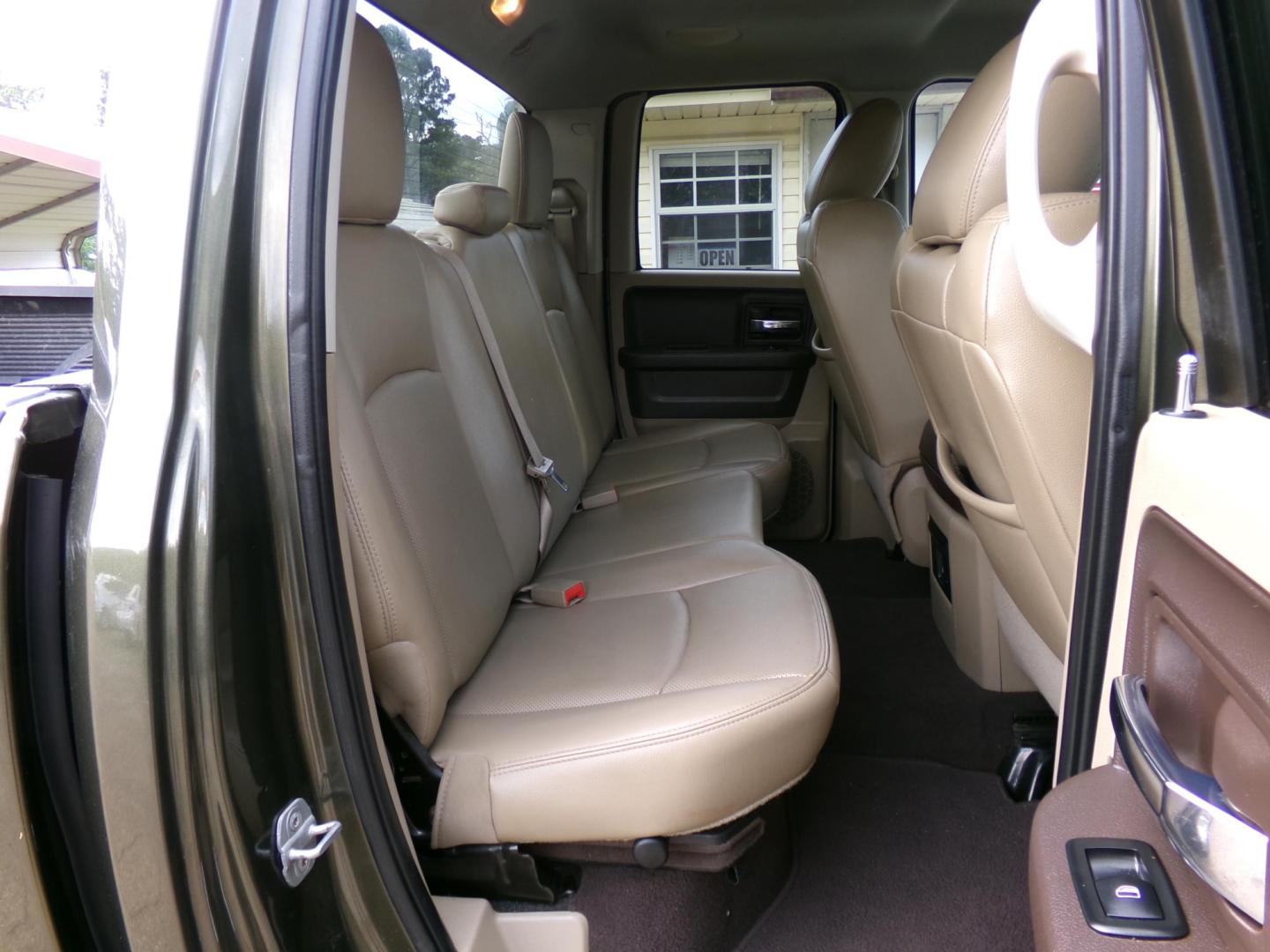 2012 Sarsaparilla Sage Metallic /Tan Dodge Ram 1500 Laramie Quad Cab 2WD (1C6RD6JT1CS) with an 5.7L V8 OHV 16V engine, 6-Speed Automatic transmission, located at 401 First NE, Bearden, AR, 71720, (870) 687-3414, 33.726528, -92.611519 - Photo#21