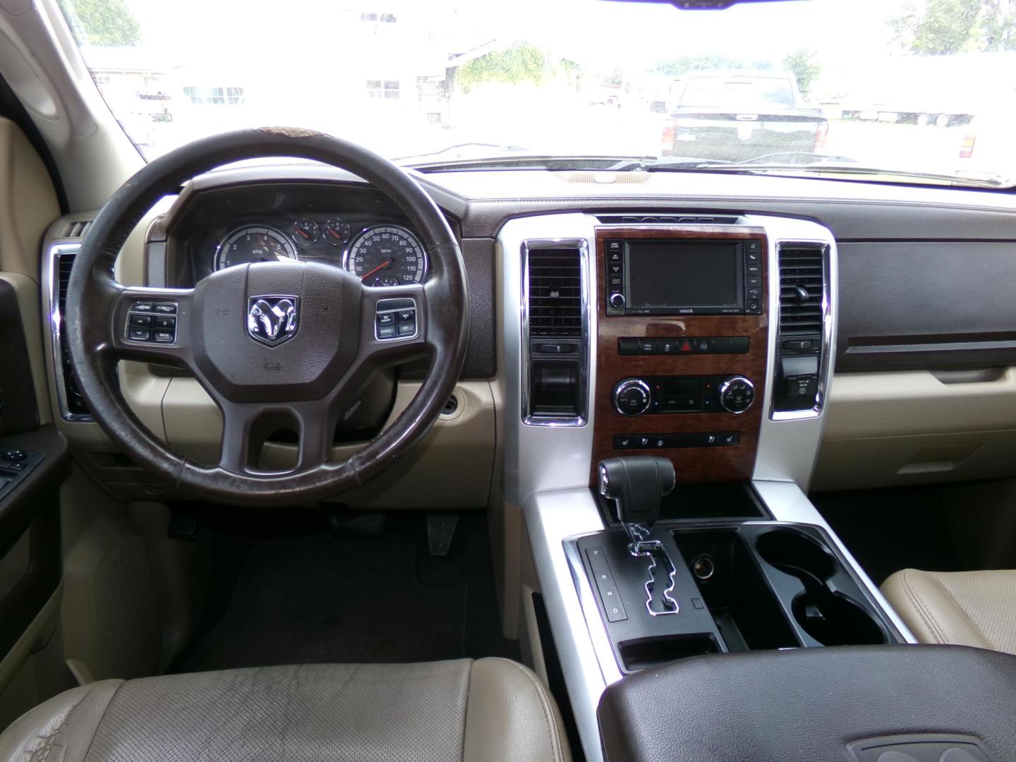 2012 Sarsaparilla Sage Metallic /Tan Dodge Ram 1500 Laramie Quad Cab 2WD (1C6RD6JT1CS) with an 5.7L V8 OHV 16V engine, 6-Speed Automatic transmission, located at 401 First NE, Bearden, AR, 71720, (870) 687-3414, 33.726528, -92.611519 - Photo#23