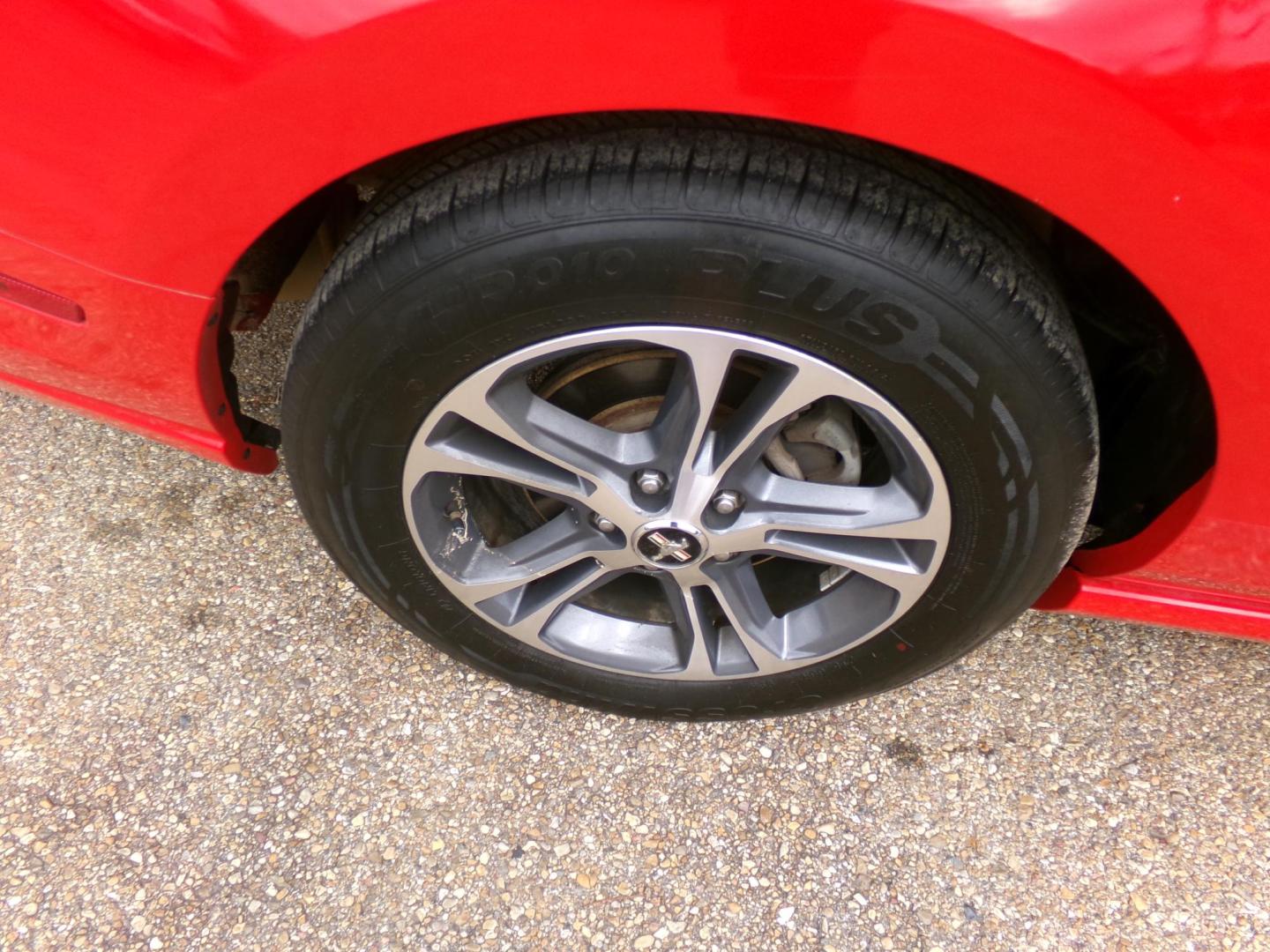 2014 Performance Red /Black Ford Mustang V6 Convertible (1ZVBP8EM1E5) with an 3.7L V6 DOHC 24V engine, Automatic transmission, located at 401 First NE, Bearden, AR, 71720, (870) 687-3414, 33.726528, -92.611519 - Photo#6