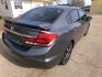 2013 Gray /Black Honda Civic EX Sedan 5-Speed AT (2HGFB2F80DH) with an 1.8L L4 SOHC 16V engine, 5-Speed Automatic transmission, located at 400 First NW, Bearden, AR, 71720, (870) 687-3414, 0.000000, 0.000000 - Photo#19