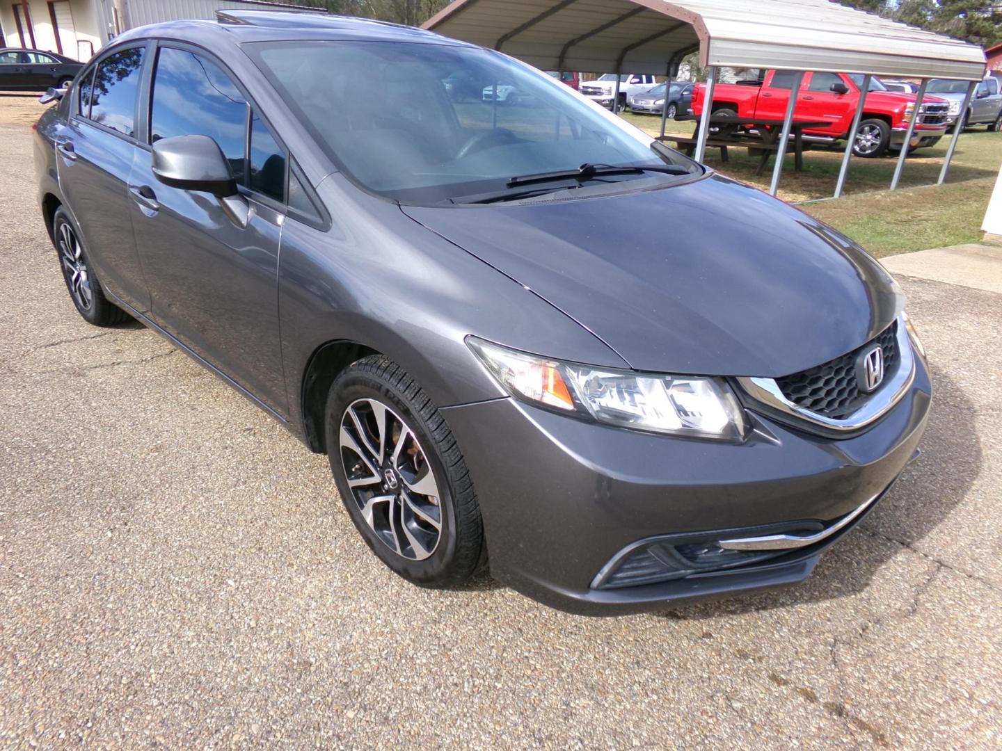 2013 Gray /Black Honda Civic EX Sedan 5-Speed AT (2HGFB2F80DH) with an 1.8L L4 SOHC 16V engine, 5-Speed Automatic transmission, located at 400 First NW, Bearden, AR, 71720, (870) 687-3414, 0.000000, 0.000000 - Photo#22