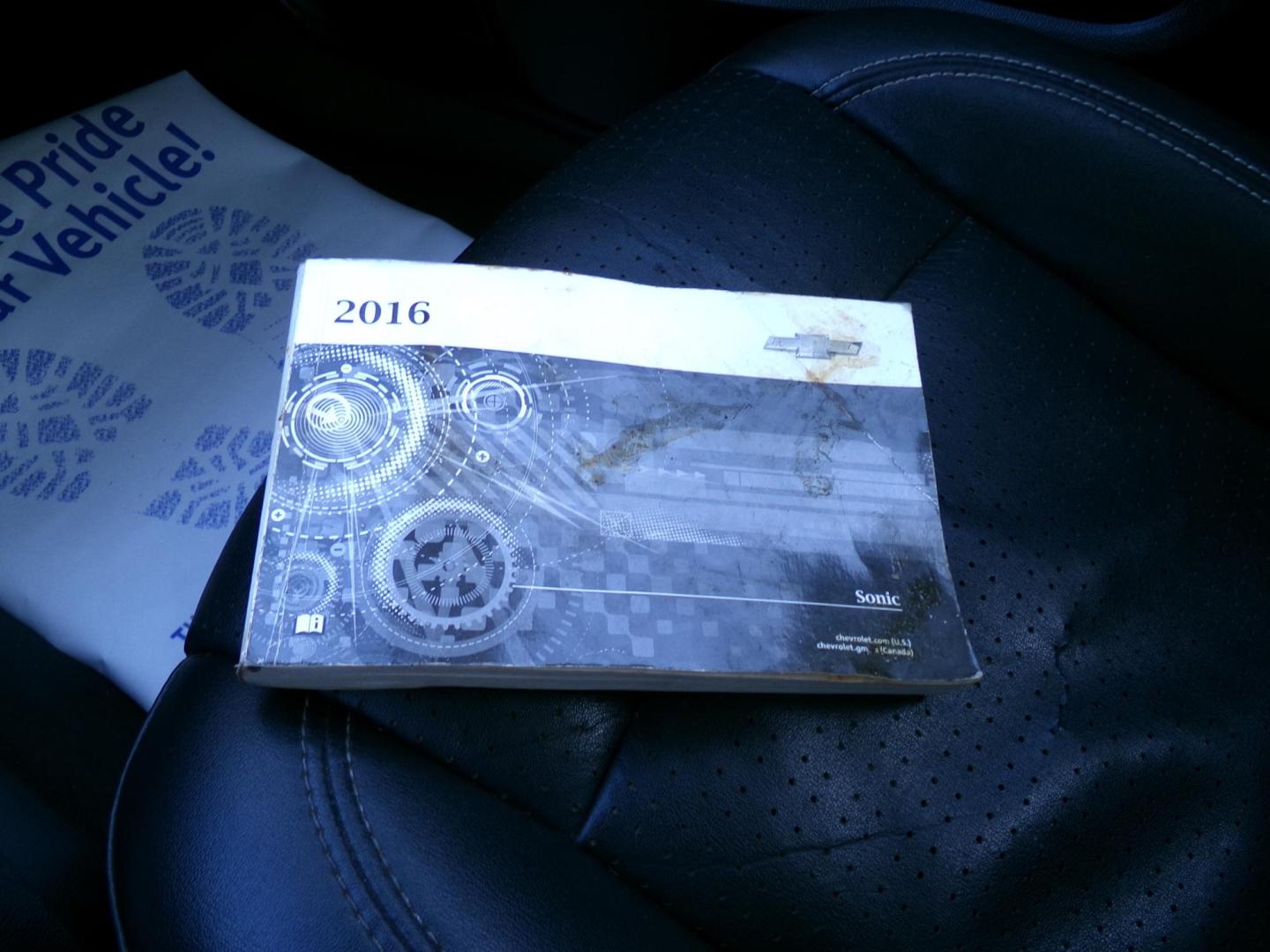 2016 White /Gray Chevrolet Sonic LTZ Auto Sedan (1G1JE5SB8G4) with an 1.4L L4 DOHC 24V TURBO engine, 6A transmission, located at 400 First NW, Bearden, AR, 71720, (870) 687-3414, 0.000000, 0.000000 - Photo#15