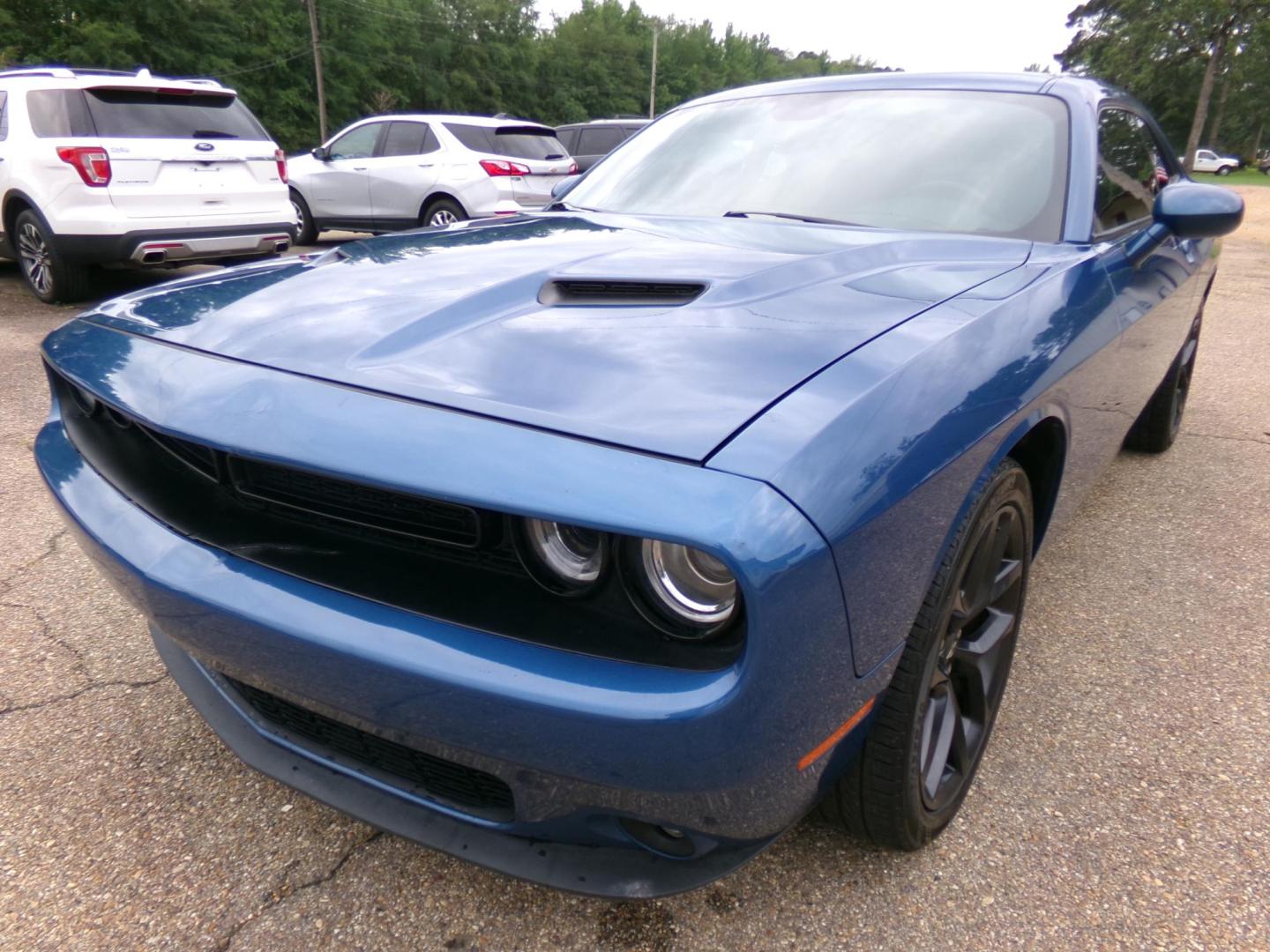2021 Surf Blue Pearl /Black Dodge Challenger SXT (2C3CDZAG7MH) with an 3.6L V6 DOHC 24V engine, 8-speed automatic transmission, located at 400 First NW, Bearden, AR, 71720, (870) 687-3414, 0.000000, 0.000000 - Photo#0