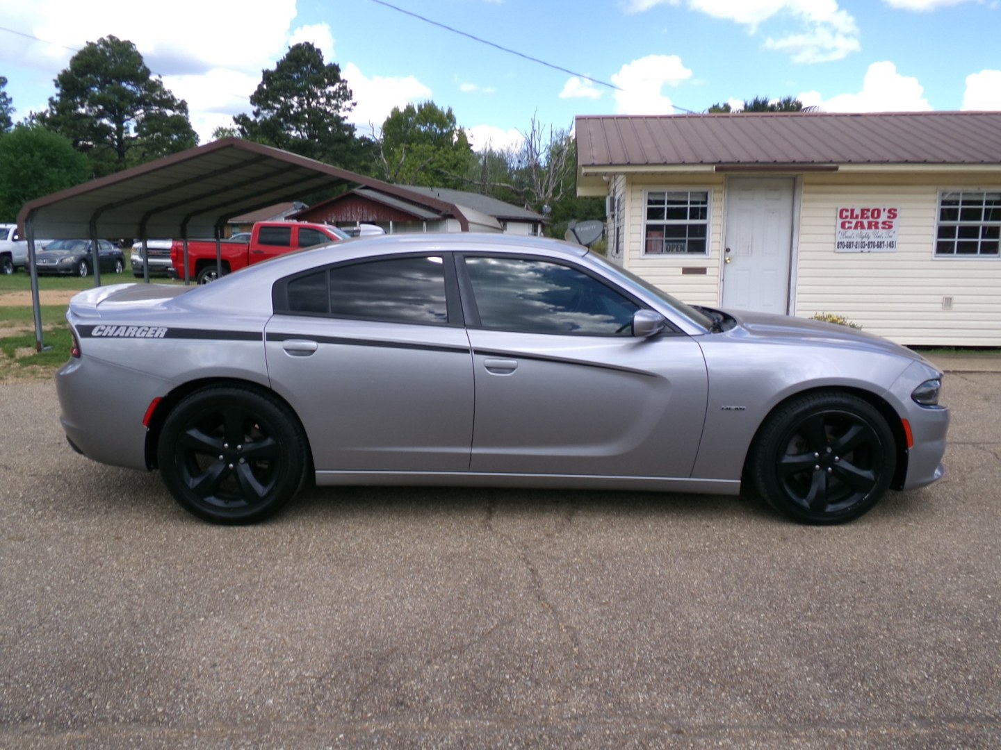 2018 Billet Metallic /Black Dodge Charger R/T (2C3CDXCT7JH) with an 5.7L V8 OHV 16V engine, 8-speed automatic transmission, located at 400 First NW, Bearden, AR, 71720, (870) 687-3414, 0.000000, 0.000000- Photo#1
