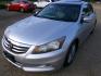 2012 Sebring Silver Metallic /Gray Honda Accord EX-L V6 Sedan AT (1HGCP3F85CA) with an 3.5L V6 SOHC 24V engine, 5-Speed Automatic transmission, located at 400 First NW, Bearden, AR, 71720, (870) 687-3414, 0.000000, 0.000000- Photo#0